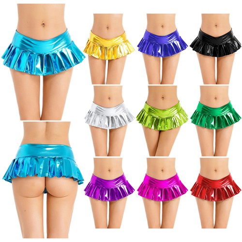Damen wetlook rock - de,