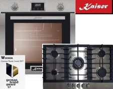 Luxus Angebot Kaiser Herdset Gasbackofen Einbau Backofen + Gaskochfeld 90 cm 