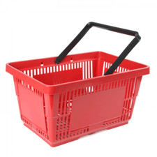 Tragekörbe 20x rot 22 Liter neu Supermarkt Tragekorb Markt Verkauf Einkauf