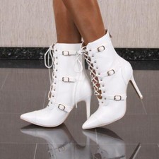 Damen kunstleder stiefeletten - damen,