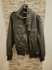 Lederjacke Dunkelbraun Gangster Unit 1983 Gr.S