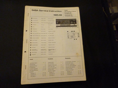 Original service manual saba - original,