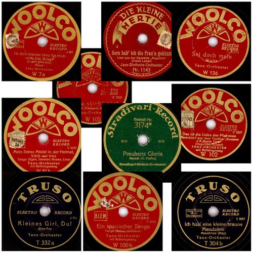 Album mit schellackplatten - album,