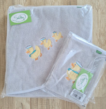 2 tlg. Set Kapuzenhandtuch