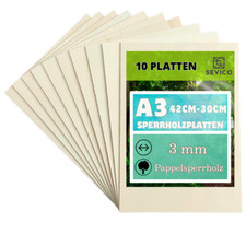 Sperrholzplatte A3 | 10 Stück