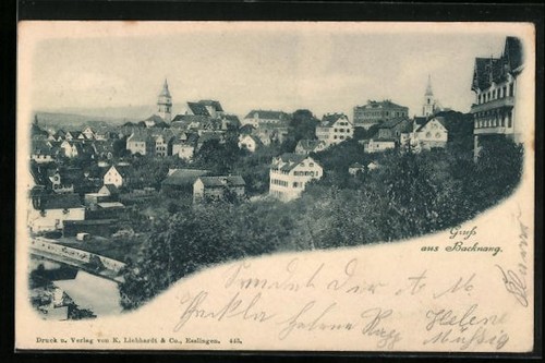 Backnang teilansicht aus der - aus,