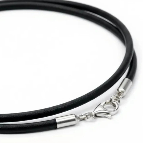 Lederband 925 silber - 925,