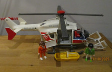 Playmobil 3789 Rettungshubschrauber mit drei  Figuren und Trage