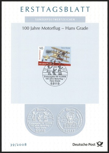 Ersttagsblatt etb 2008 - ersttagsblatt, 39/2008