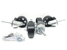 Gusseisen Räder 4 Stück Lenkrolle Gussrad Industrial Rolle Rad Ø73mm mit Stiften