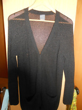 Lorena Antoniazzi  edle Strickjacke ital. Gr. 44 (38) in schwarz mit Glitzer TOP