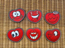 6 Silikon Untersetzer Herzen Love Coaster