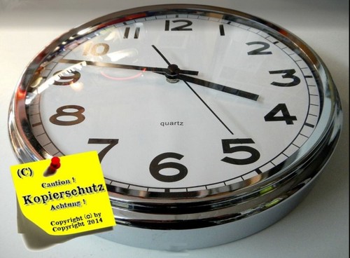 Wanduhr bahnhofsuhr - -,