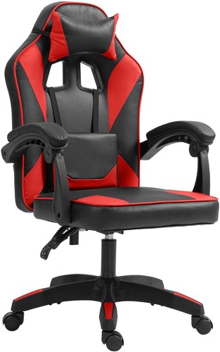 Gaming stuhl schwarz - stuhl, rot