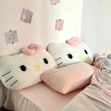 Hello Kitty Plüsch Kissen Groß Rückenstütze Sofa Bett Kuschelkissen Geschenk