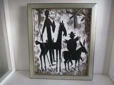 Ars Mundi Porzellanbild Don Quichotte und Sancho Pansa Design Peter Strang