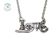 Halskette Love Liebe Zauber Sanduhr Schlange Amulett Glücksbringer Geschenkidee