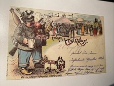Gruss vom Münchner Oktoberfest. Alte historische Ansichtskarte