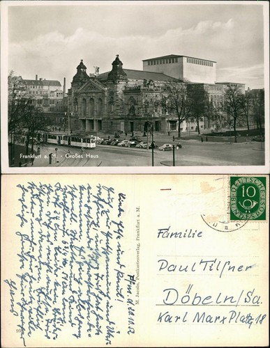 Ansichtskarte frankfurt - frankfurt, am