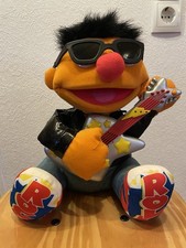 Ernie Plüschtier Rock N Roll Stofftier Tyco Sesamstraße Kuscheltier