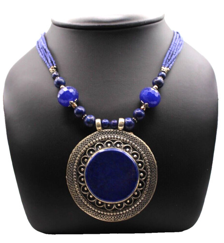 Lapislazuli kette halskette - lapislazuli,
