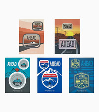 Original Porsche Sticker-Set AHEAD No. 1 – Limited Edition