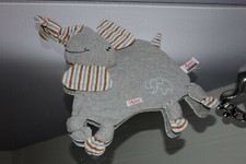 Sigikid Schmusetuch Elefant grau gestreift Kuscheltuch Schnuffeltuch TOP RAR