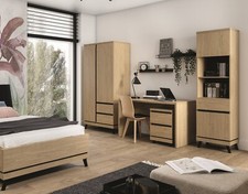 Jugendzimmer Kinderzimmer komplett Set ART Schrank Schreibtisch Regal Bett 120