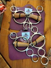 Drei-Ring Gebiss Pessoa Gebiss  135  und 145 mit Lederummantelung Neu