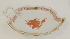 Schale Blattschale Herend Apponyi orange 205/AOG 15x11,2cm