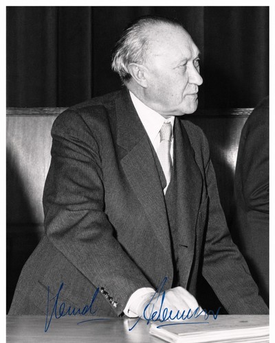 Konrad adenauer autogramm - konrad,