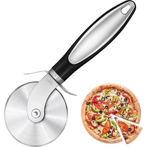 Edelstahl pizzaschneider mit - edelstahl,