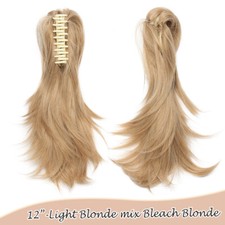 Metalldraht Kurz Haarteil Dutt Haargummi Pferdeschwanz mit Klammer & Biegbarem