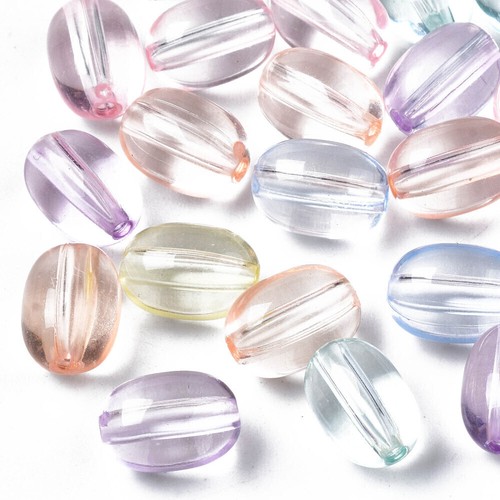 Acrylperlen 10x8mm oval - acrylperlen,
