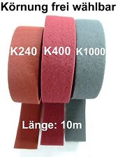 (EUR 1,39 / m) 10m Rolle Schleifvlies Schleifvliesrolle Körnung 240 - 400 - 1000