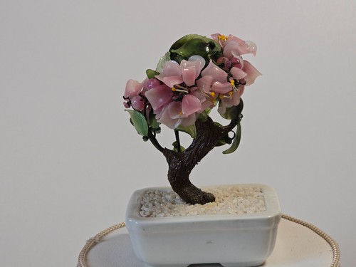 Vintage halbedelstein baum - ,