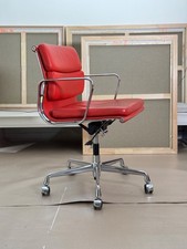 Eames Soff Pad Chair EA 217 von Vitra( 2007) organges Leder