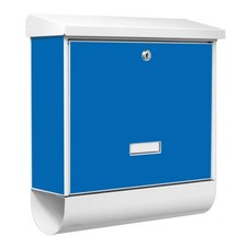 Design Briefkasten Stahl weiß