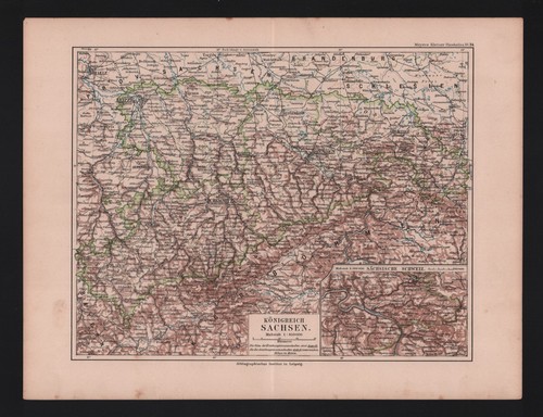 Landkarte map 1896