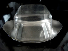 WMF Margarinendose Käseglocke Wagenfeld Nr. 516 von 1964 Cromargan-Kunststoff