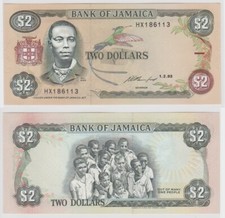 2 Dollar Banknote Jamaika