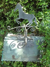 Schornsteinabdeckung Kaminhaube Kaminhut - Pferd - zum Restaurieren Dekoration