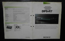 SONY DPS R7  Prospect  FX 1-99 list info - Professional