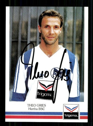 Theo gries autogrammkarte - gries,