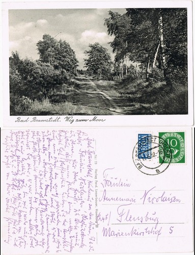 Ansichtskarte bad bramstedt - ansichtskarte,