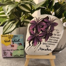 Handbemalter Stein/großer