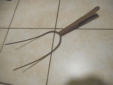 Alte Heugabel 2 Zinken Gabel o.Stiel Eisen Rost Deko Vintage Mistgabel