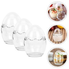  3pcs Glas Joghurtbecher