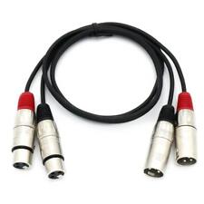 1 m Doppel XLR-Kabel 2 XLR