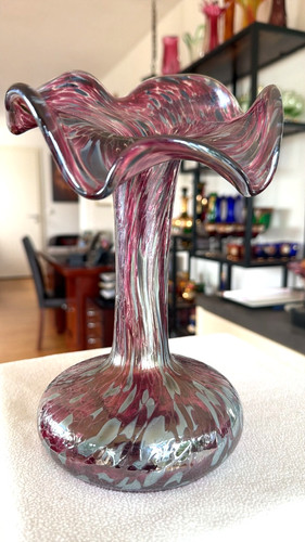 Große schwere glas vase - schwere,